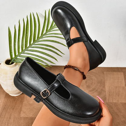 Thick Bottom Retro Shoes Female Plus Size